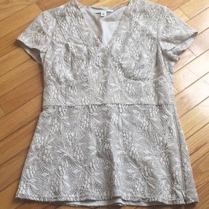 Lace cap sleeve Banana Republic Blouse